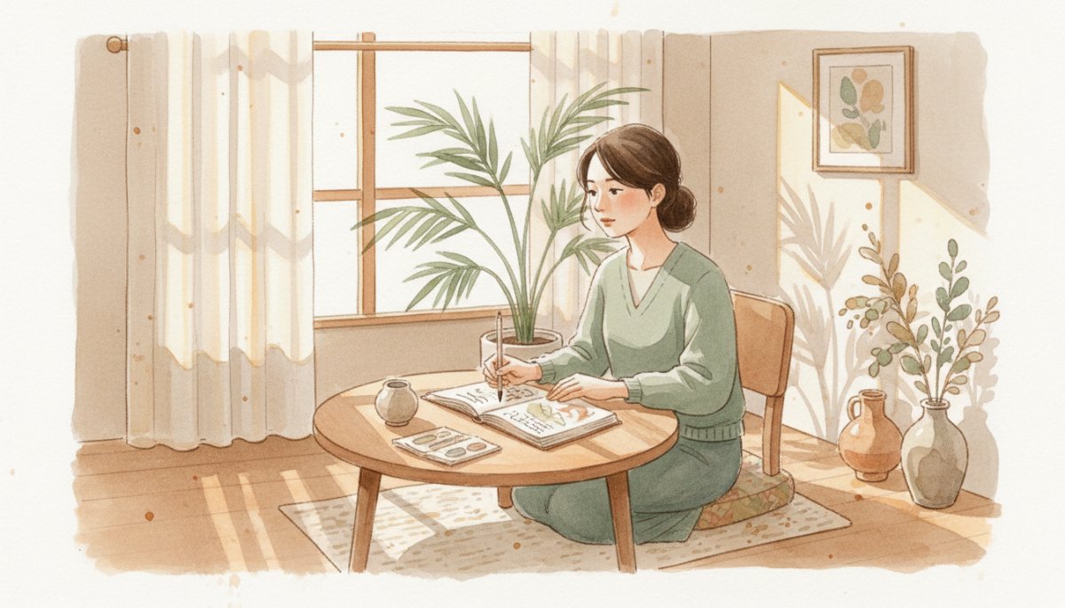 ワーママの疲労感と向き合う女性の様子