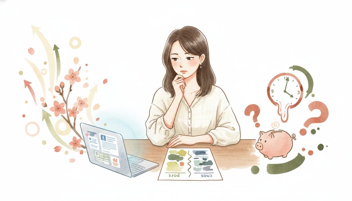 自分に合うかどうか考えるイメージ