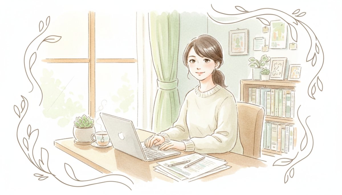 在宅ワークを始めようと決意するママ skimama 評判