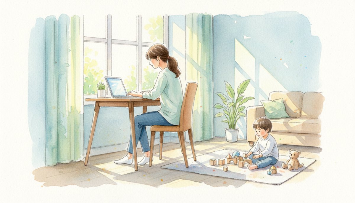ママ 在宅ワーク 未来 希望 自分らしく 働き方