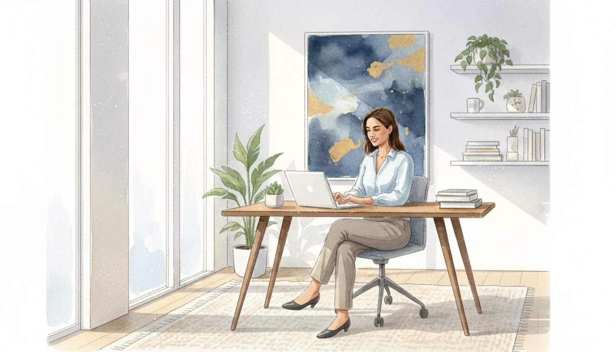 自信を持って仕事をするWebライターのイメージ