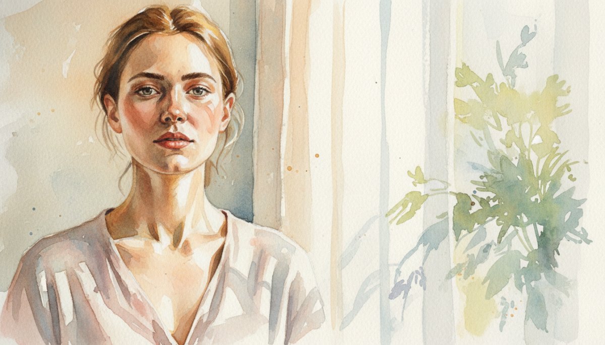 新しい一歩を踏み出す女性の希望に満ちた表情 キャリアチェンジ 未来への期待