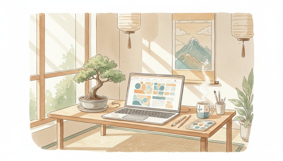 Webデザインの基礎を学ぶママの学習風景