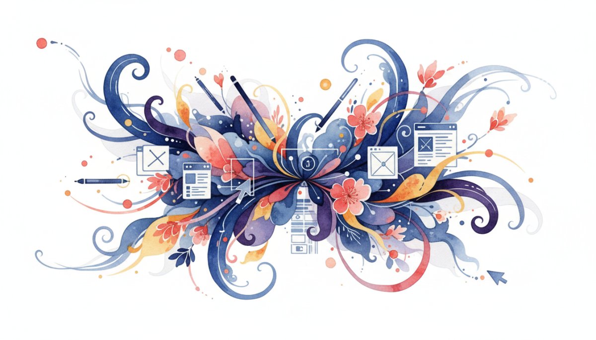 Webデザインツールを使いこなすイメージ