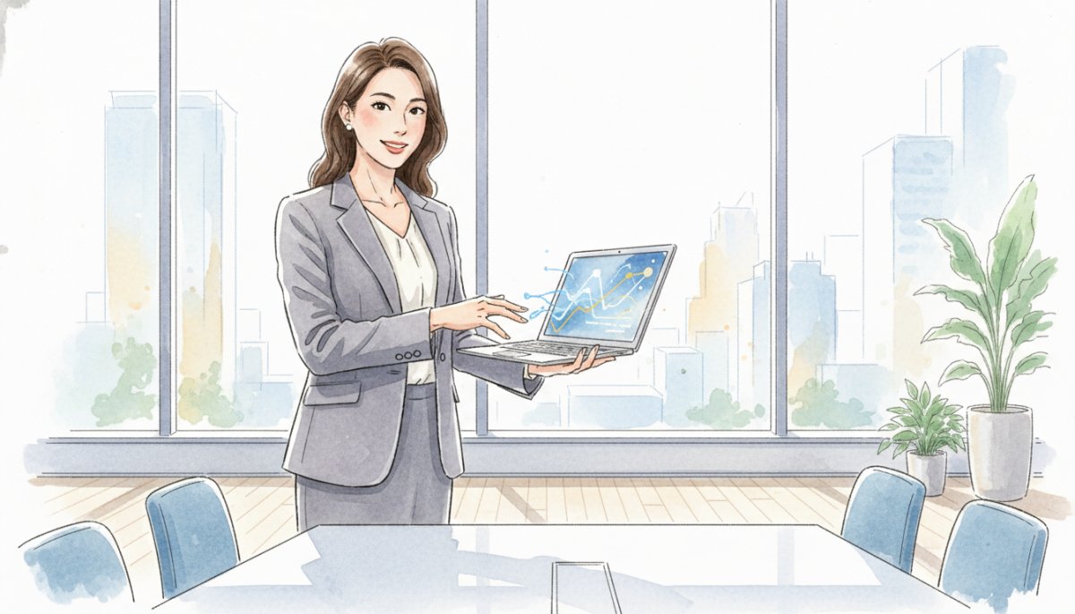 実務で活躍する女性のイメージ