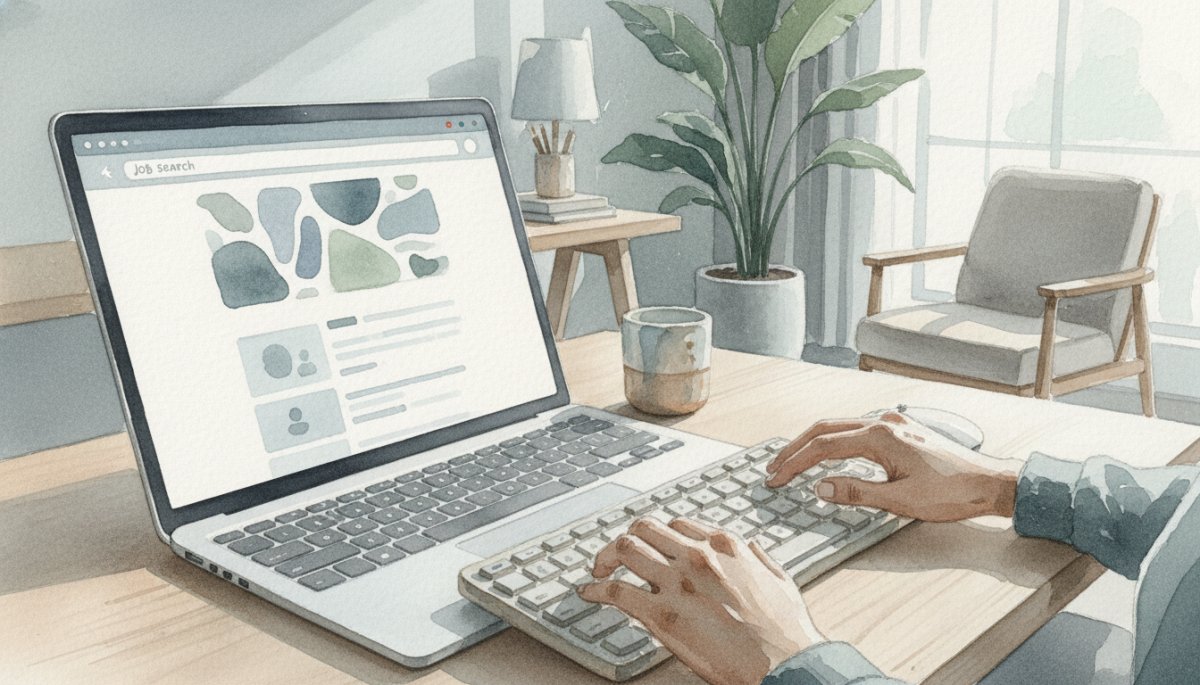 オンライン求人サイトで案件を探すイメージ