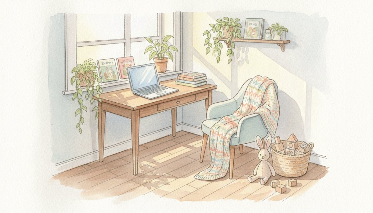 子育てサポートサービス、安心して在宅ワークができる環境