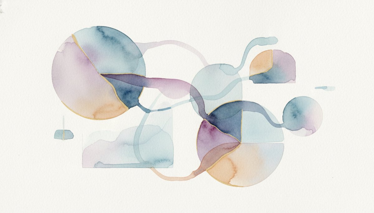 データ分析とSEO改善のイメージ 水彩画