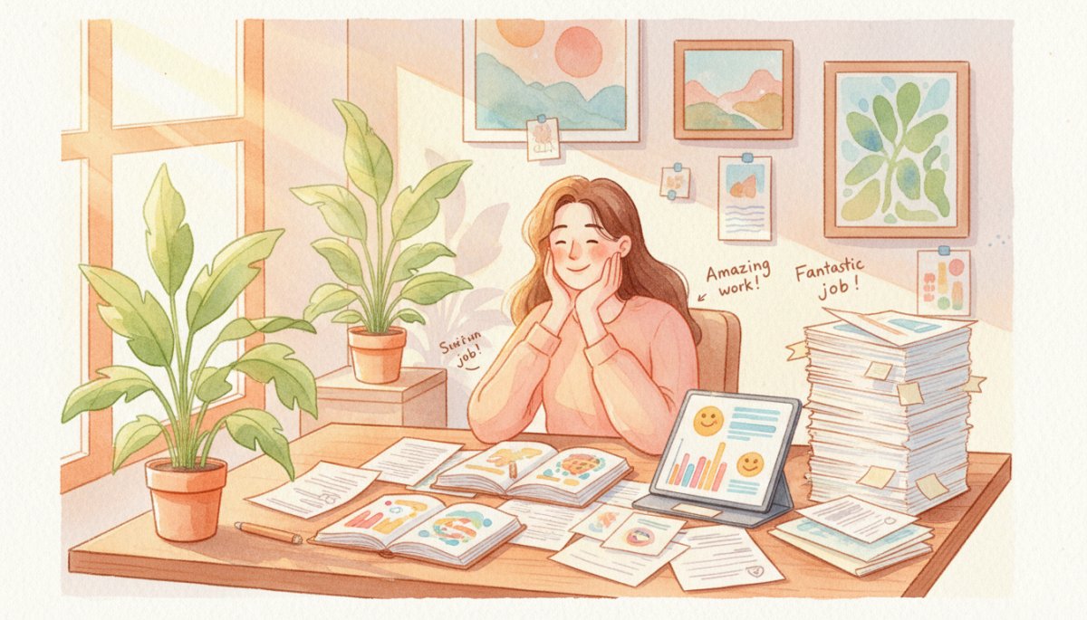 成長を実感する女性ライター