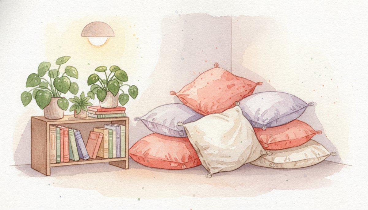 サポート体制が整ったスクールの安心感を表現した温かいイメージ