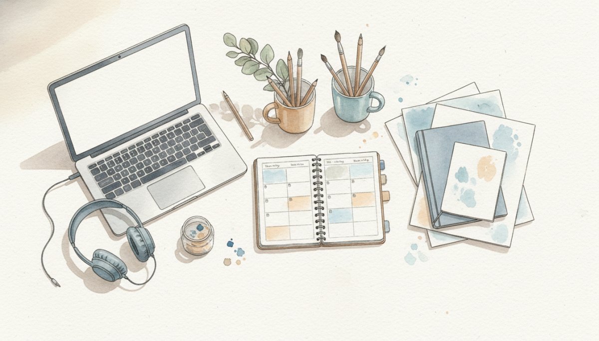 オンライン学習環境の充実したサポート体制を表現